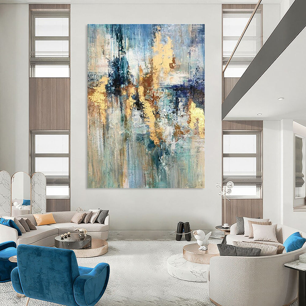 Custom Abstract Paintings for Cottage Living Room and Bedroom DLZ0630