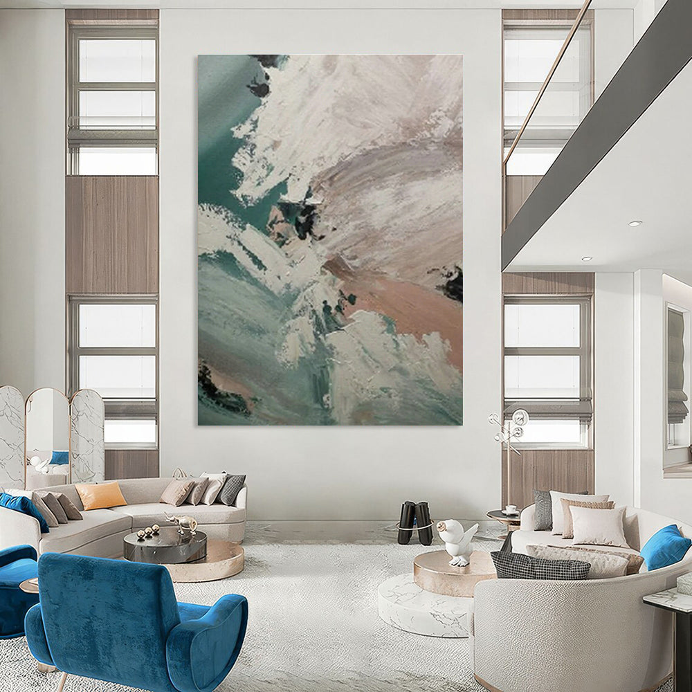 Custom Abstract Murals for Cottage Bedroom Balcony Railing Spindles & Office Cubicle Partition Cut - outs DLZ0876