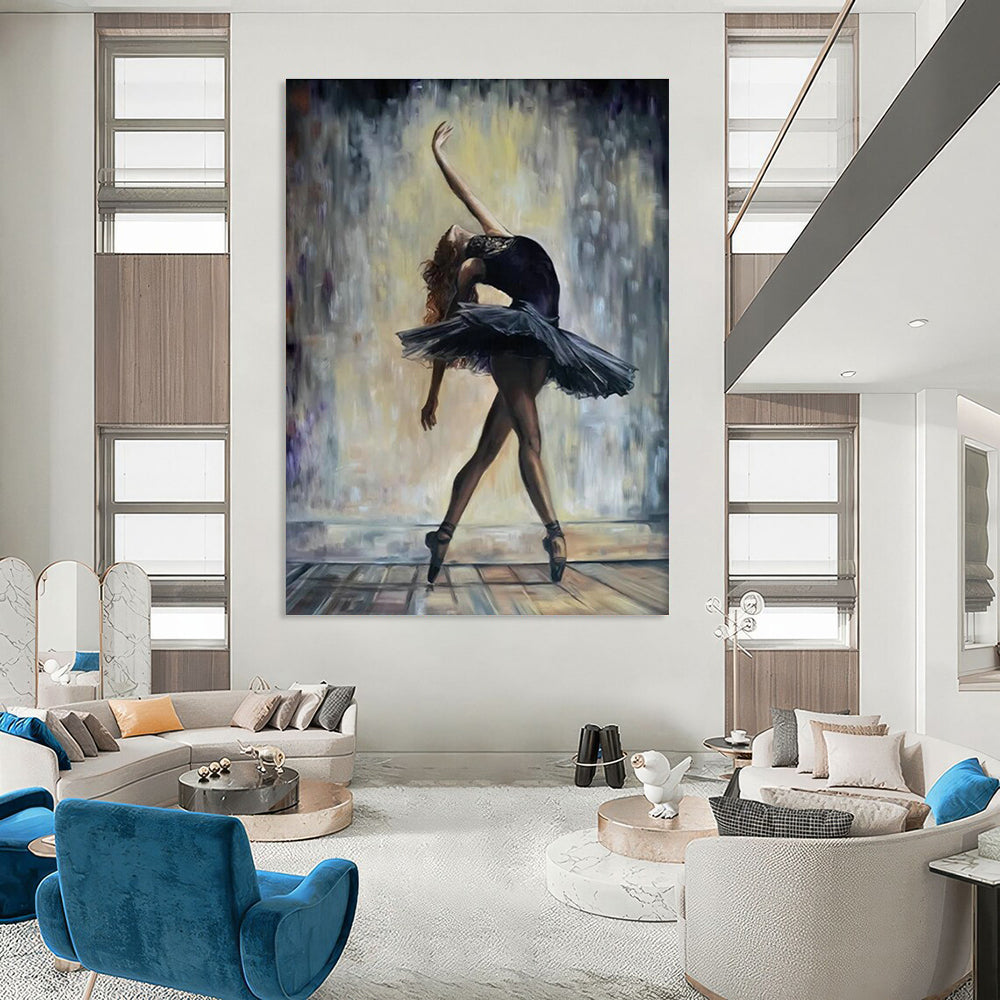 Custom Handmade Abstract Painting for Living Room & Hallway DLZ2328