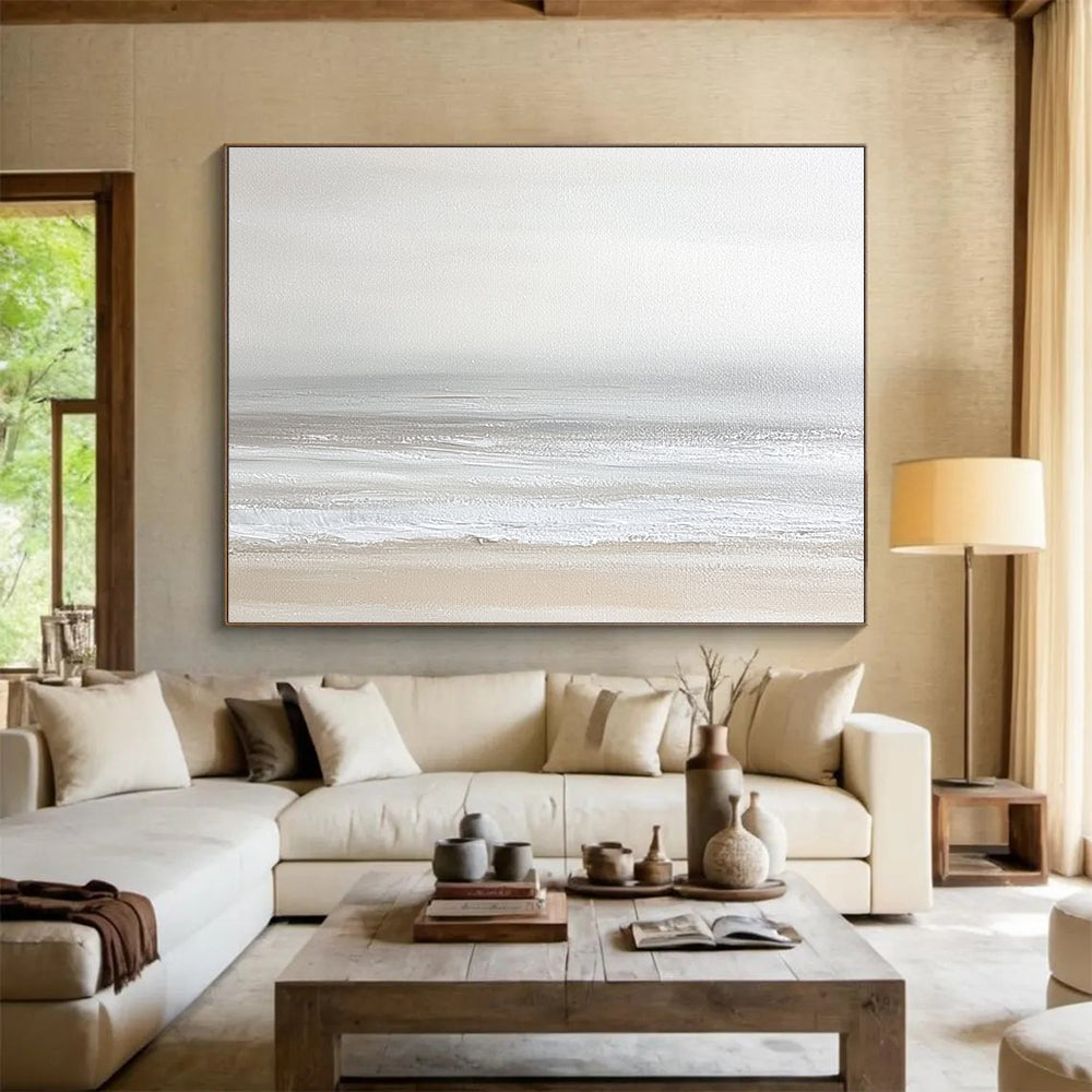 Neutral Toned Sea Abstract Painting DYP095