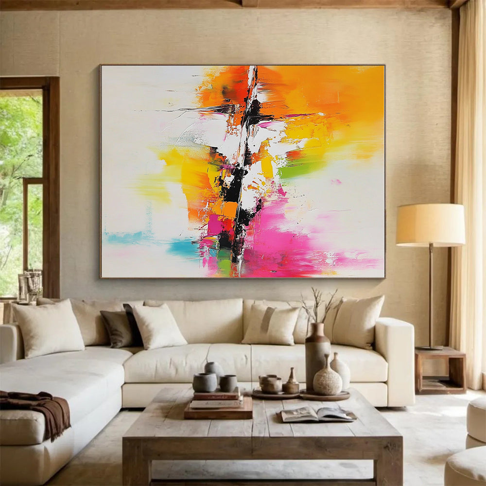 Colorful Abstract Painting with Vibrant Hues GER712