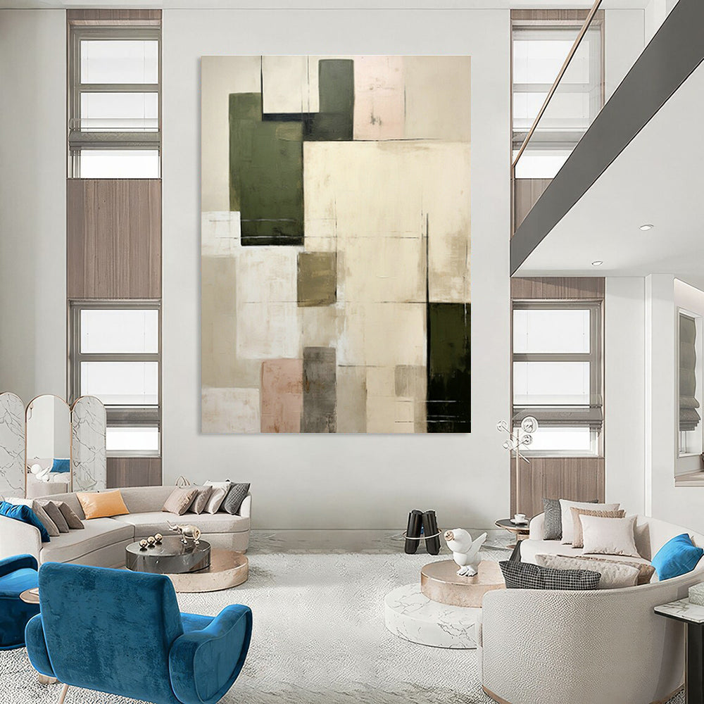 Massive Custom Abstract Paintings for Living Room Home Theaters & Cottage Hallway Bike Storage DLZ0596