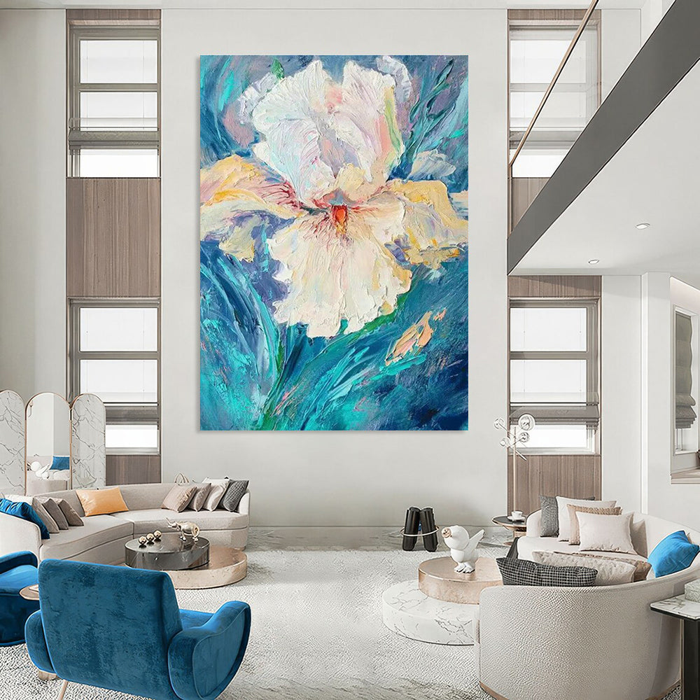 Oversized Hand-Painted Abstract Artwork, the Source of Inspiration for Office and Corridor DLZ0949