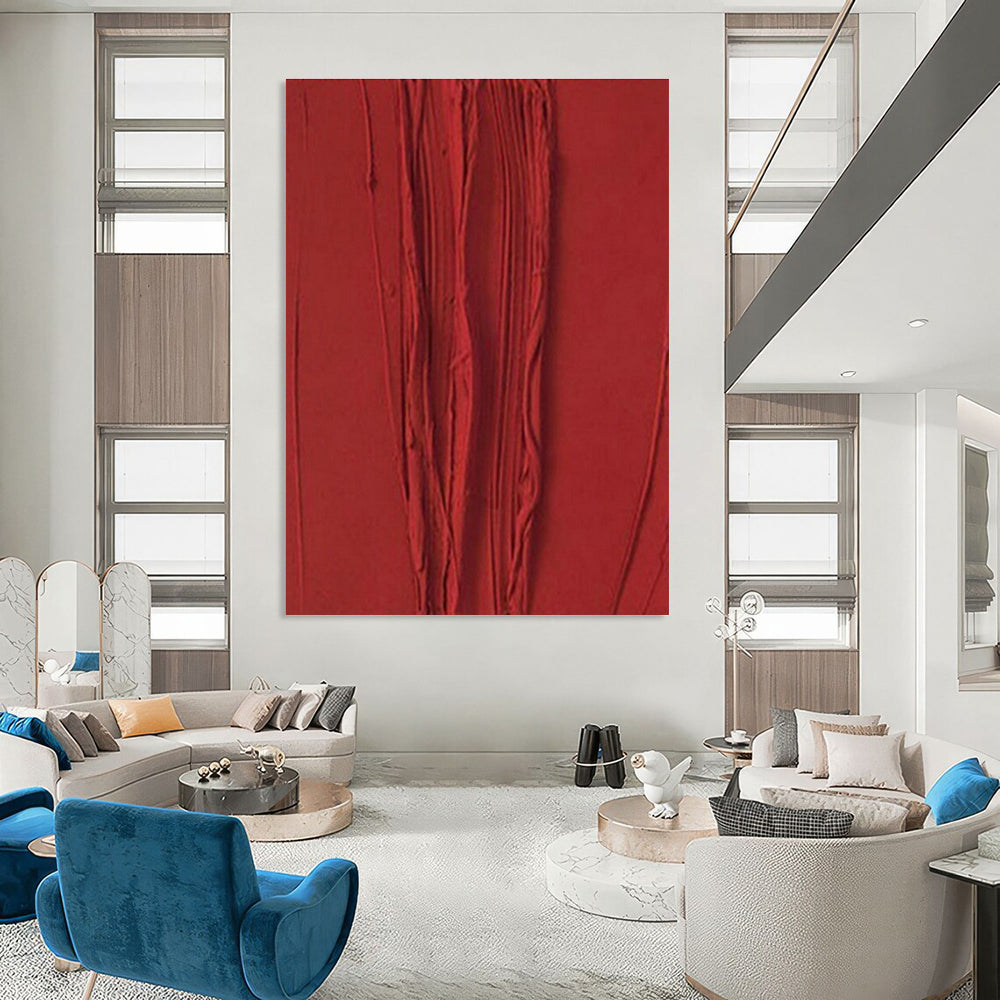 Oversized Custom Handmade Abstract Wall Decor for Cottage Office Standing Desk and Bedroom Yoga Mat Storage Niche DLZ1973