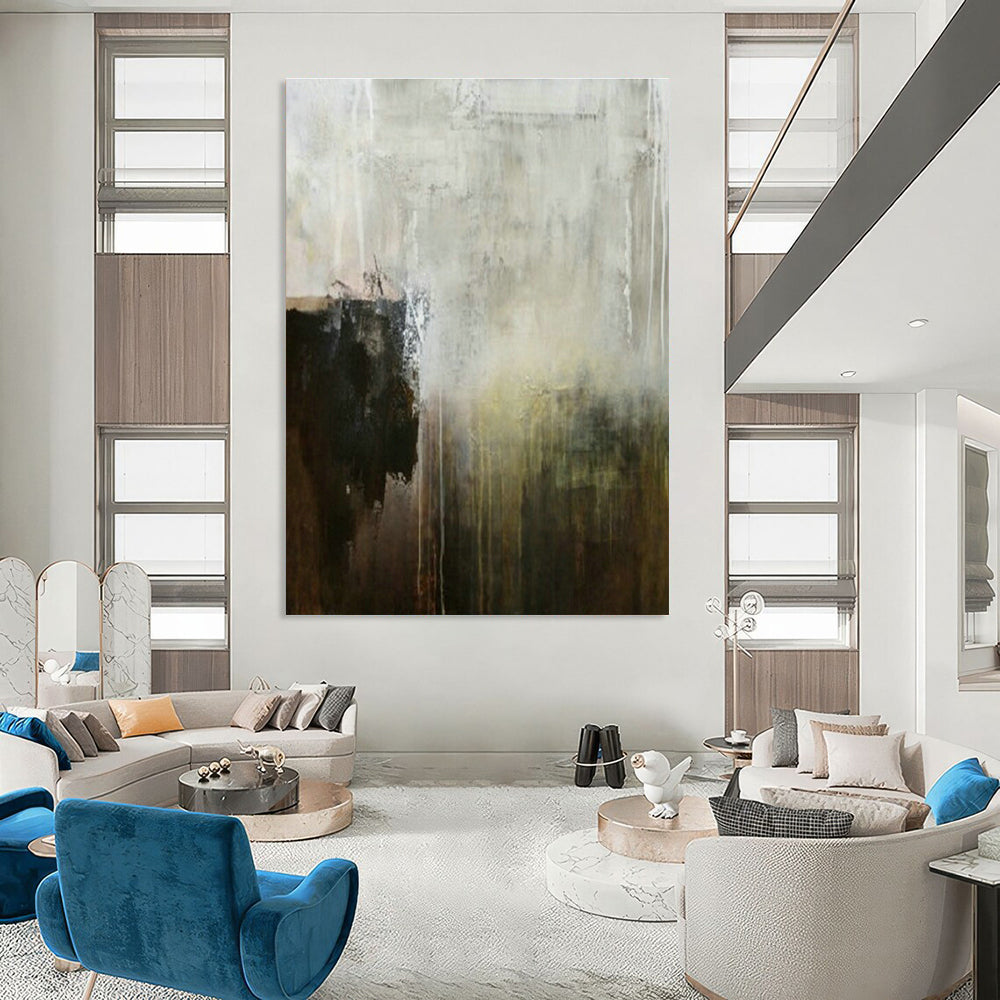 Giant, Custom - Built Hand Painted Abstract Wall Decor for Living Room & Entryway DLZ2059