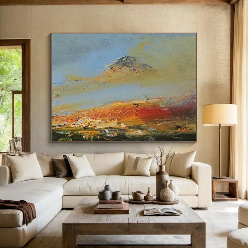 Colorful Mountain Landscape Abstract Painting THY038