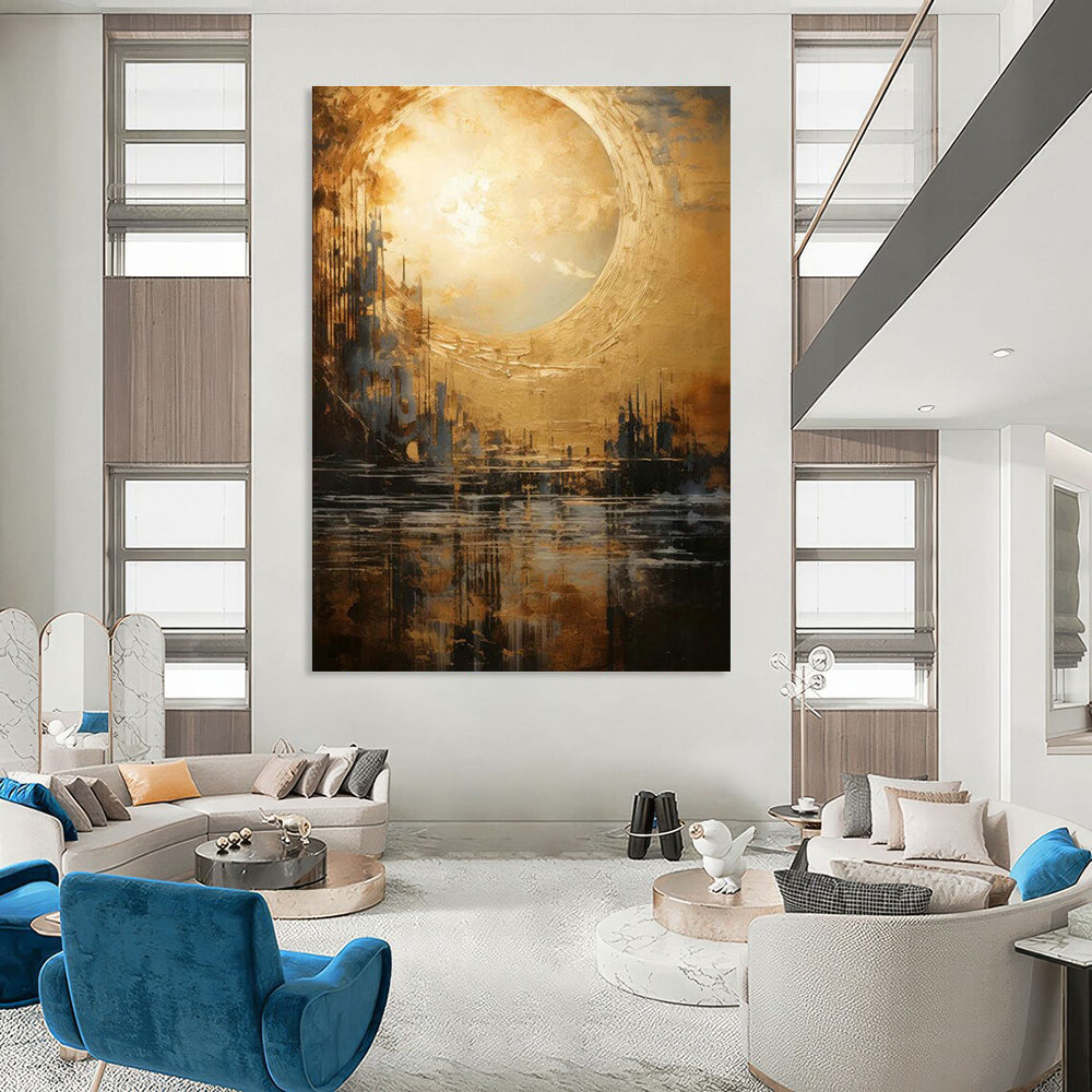Hand-Painted Abstract Artwork for Entryway & Office DLZ2326