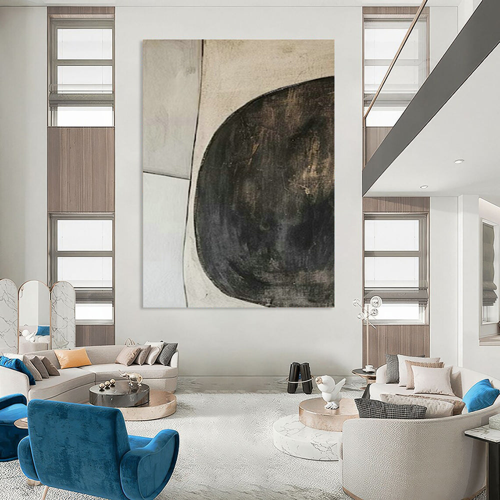 Large Handmade Abstract Canvas Art for Hallway & Cottages DLZ2013