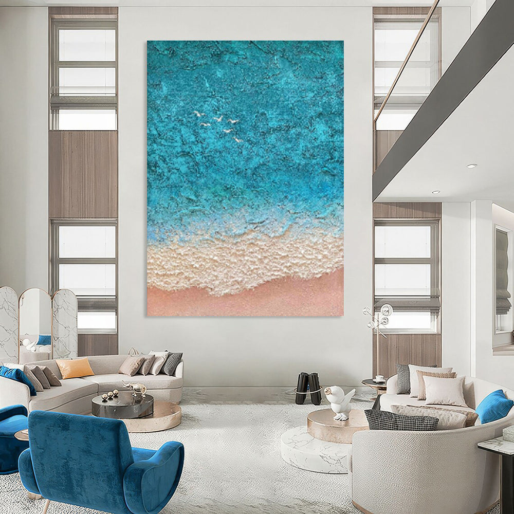 Massive Custom Abstract Paintings for Dining Room Banquet Hall Dance Floor Borders & Office Training Center Floor Markings DLZ0886