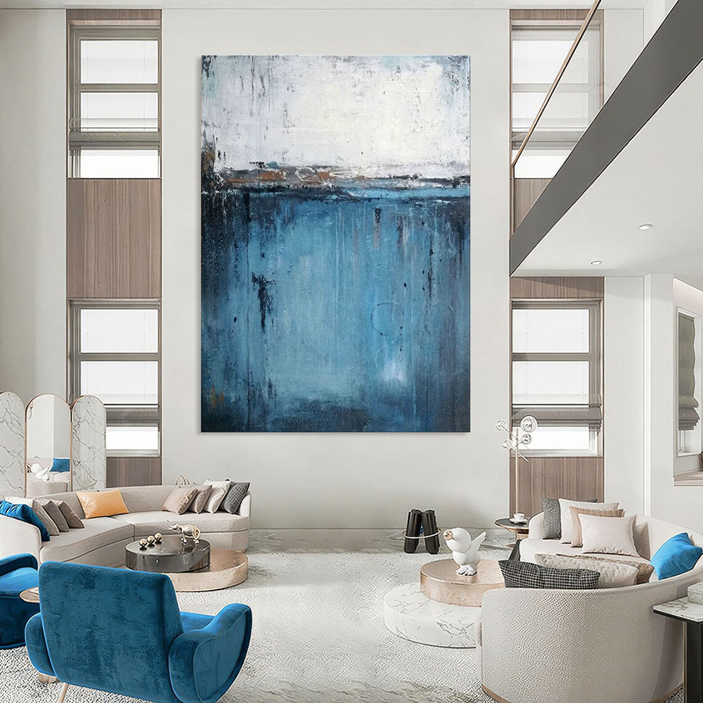 Extra - Large Bespoke Abstract Painting for Cottages & Bedroom DLZ2258