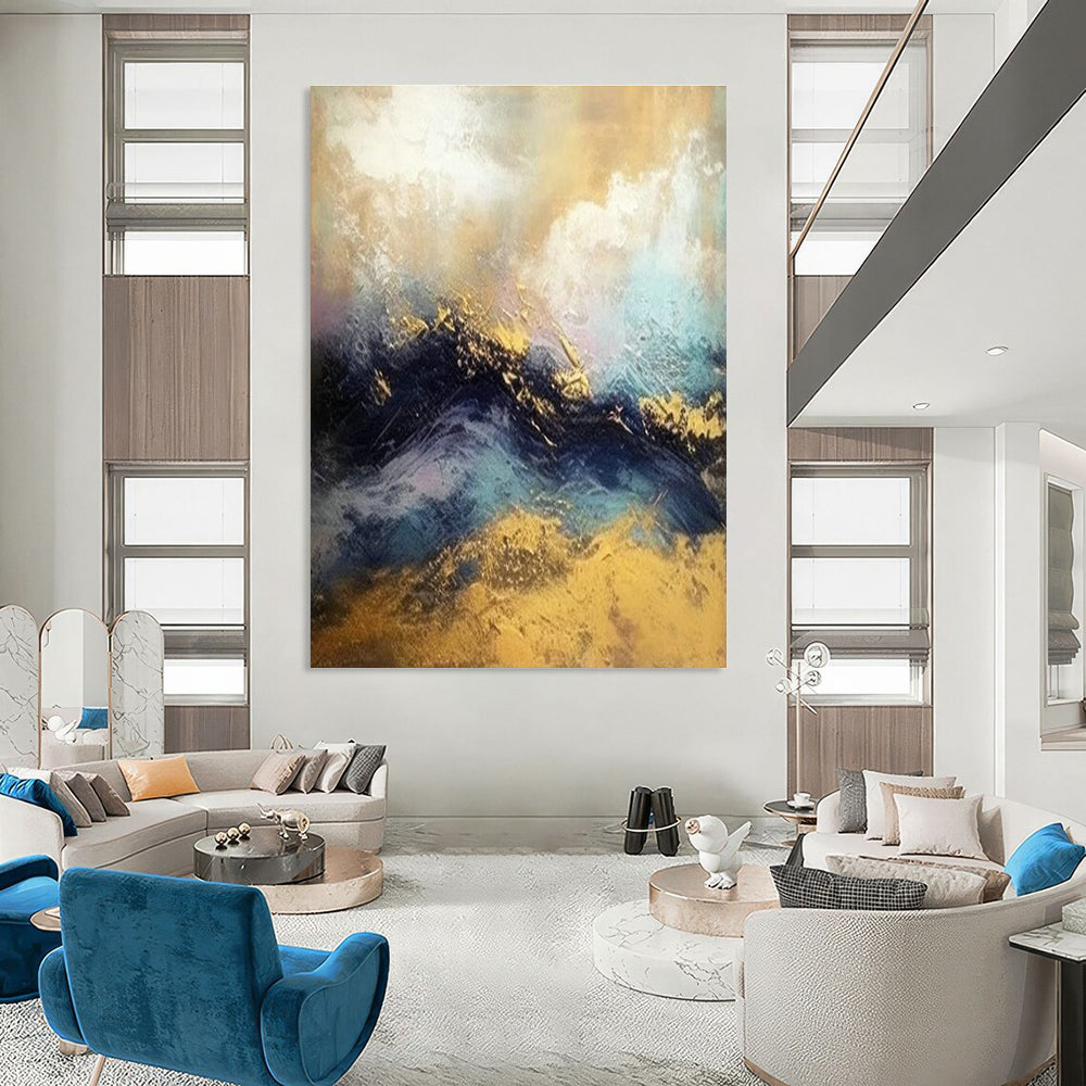 Tremendous - Depth Custom Hand - Painted Abstracts for Dining Room Celebration DLZ0447