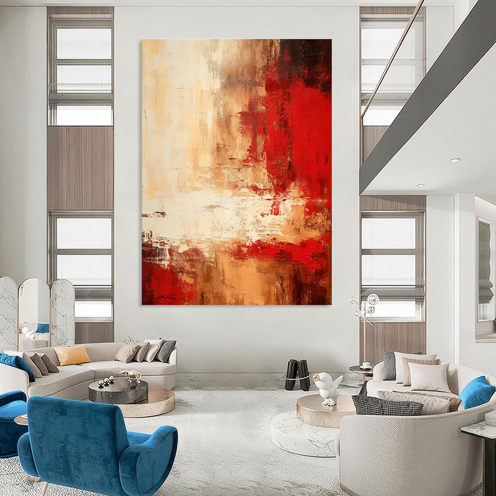 Custom - Made Hand - Painted Abstract Canvases for Bedroom Dressing Tables and Cottage Hallway Benches DLZ0785
