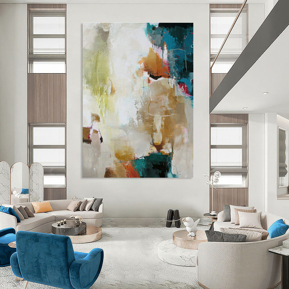 Gigantic Tailored Hand-Painted Abstract Art for Bedroom & Office DLZ1026
