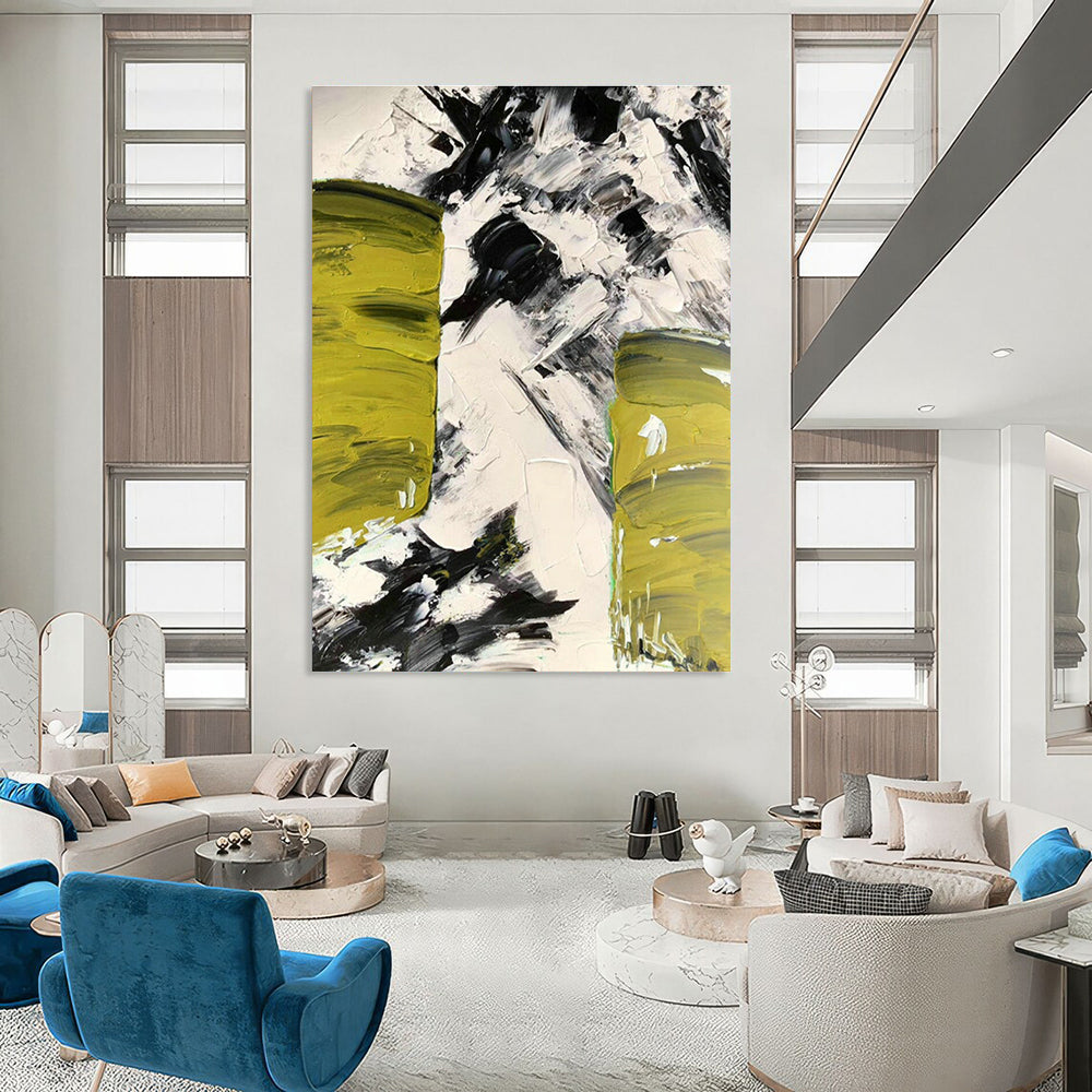 Hyper - Sized, Touch - Sensitive Custom Abstract Wall Installations for Bedroom Sensory Appeal DLZ0483