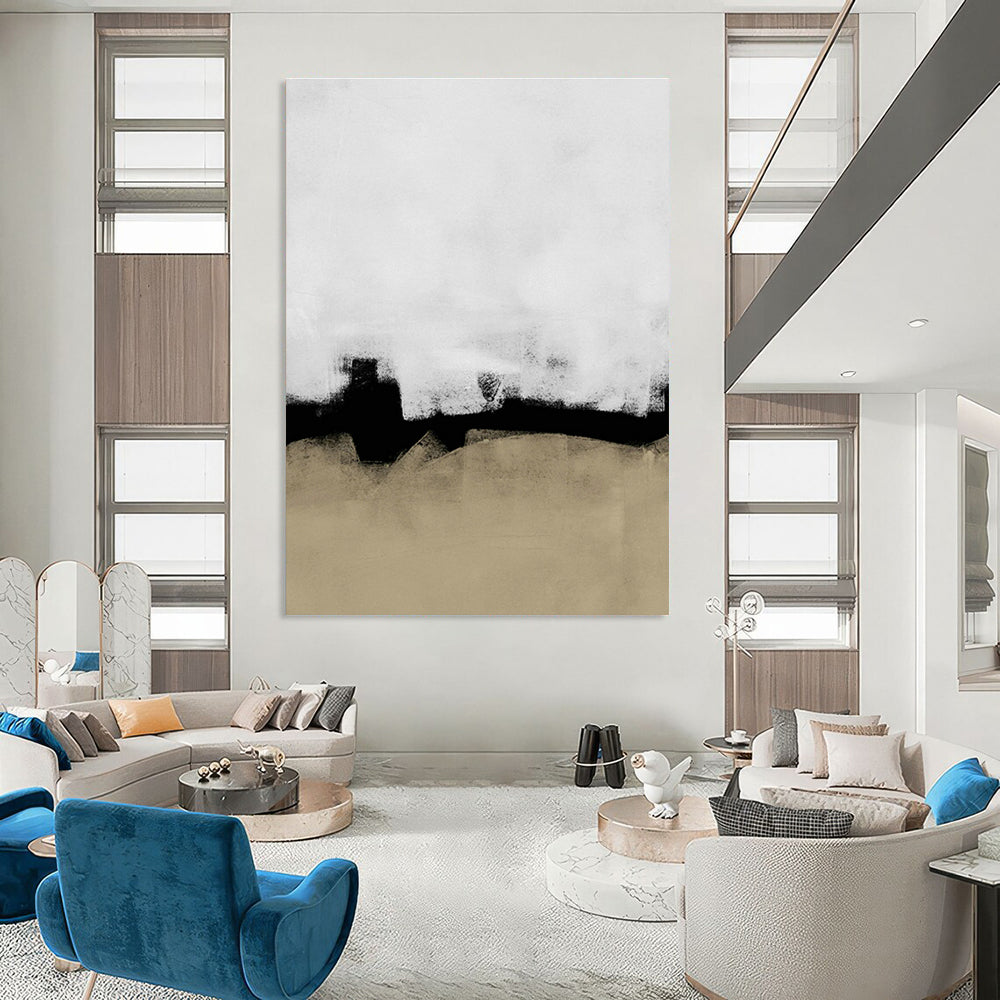 Handmade Abstract Geometric Artwork, Creating a Cozy and Comfortable Environment for Bedroom and Dining Room DLZ0972
