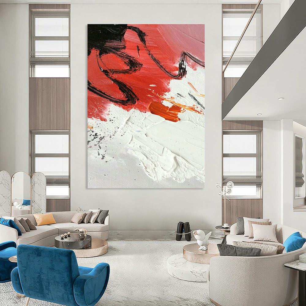 Extra-Large Hand-Painted Abstract Art for Office & Hallway DLZ1297