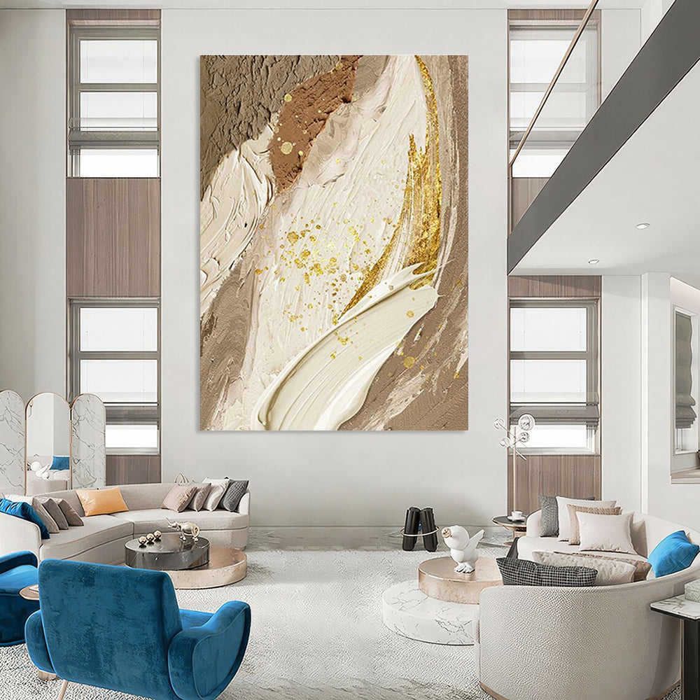 Enormous Custom-Built Hand Painted Abstract Canvas for Hallway & Entryway DLZ2177