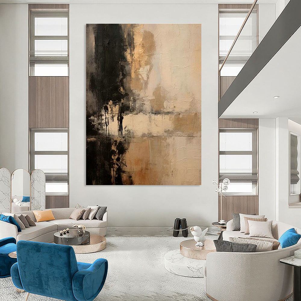 Giant Custom Abstract Canvases for Bedroom Focal Points DLZ0387