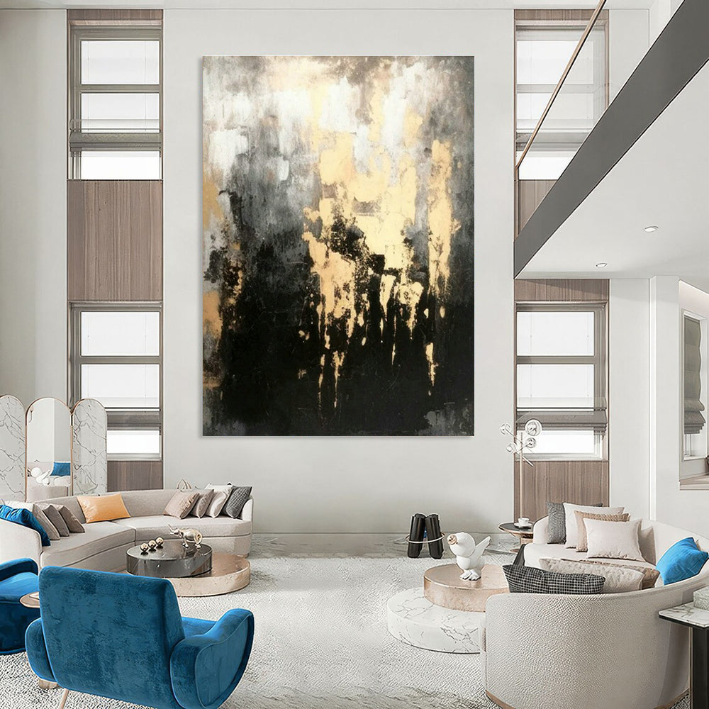 Custom Hand-Painted Abstract Wall Art for Cottage Bedroom Pillowcase Storage Basket Wall & Living Room Coffee Table Magazine Holder Wall DLZ1804