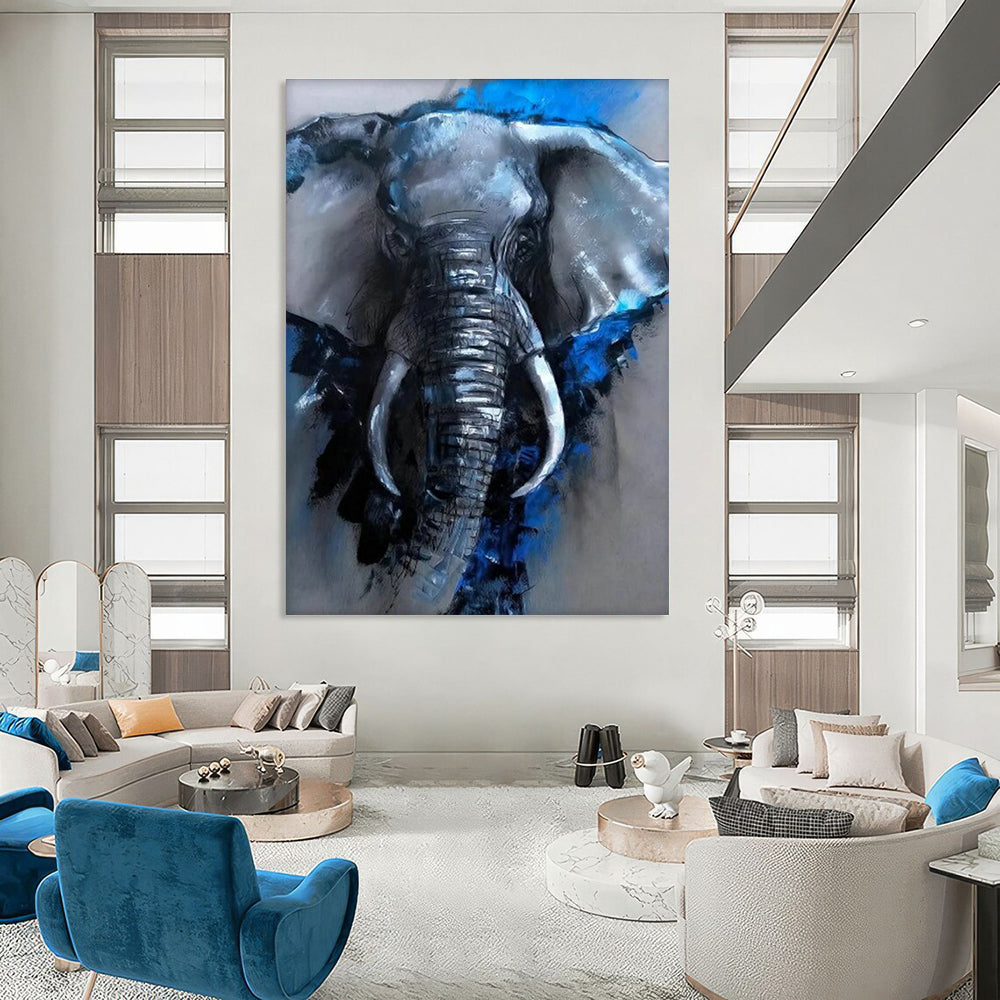 Custom Hand-Painted Abstract Wall Decor for Dining Room & Entryway DLZ2310