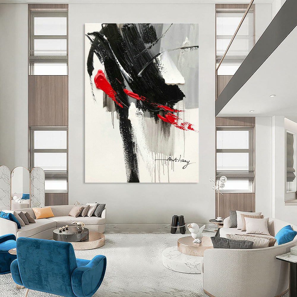 Grand - Sized Custom Abstract Canvases for Cottage Office Lofts and Bedroom Walk - in Showers DLZ0797