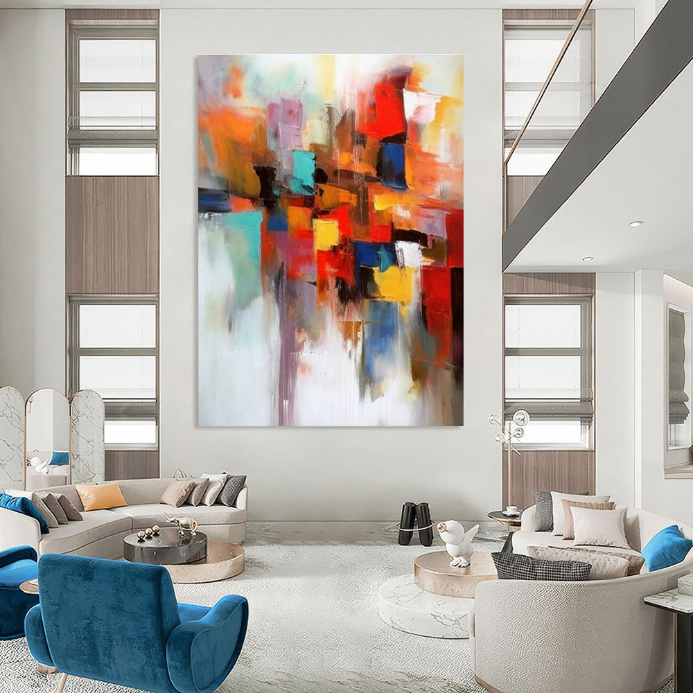 Handmade Abstract Wall Art for Cottage Living Room Bookend Display Wall & Office Pen Cup Holder Tray Wall DLZ1819