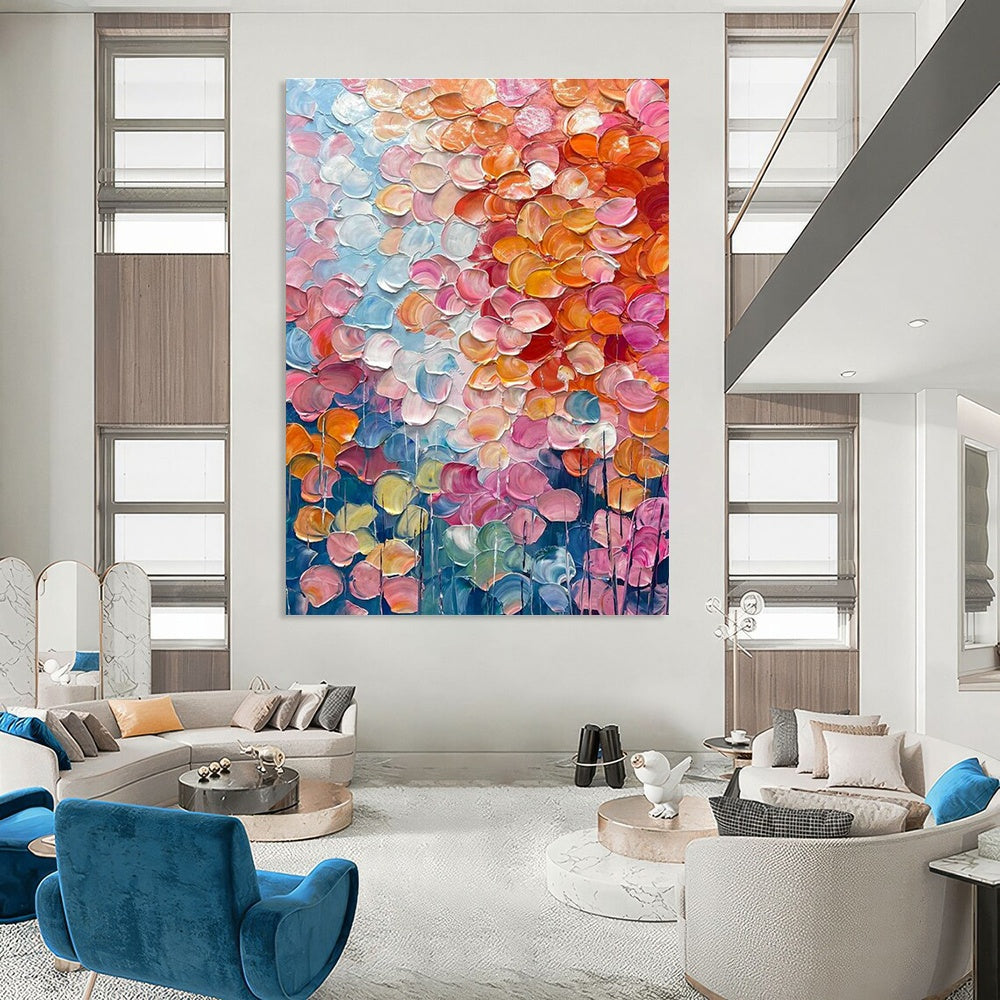 Hand-Painted Abstract Decor for Cottage Office & Bedroom DLZ2357
