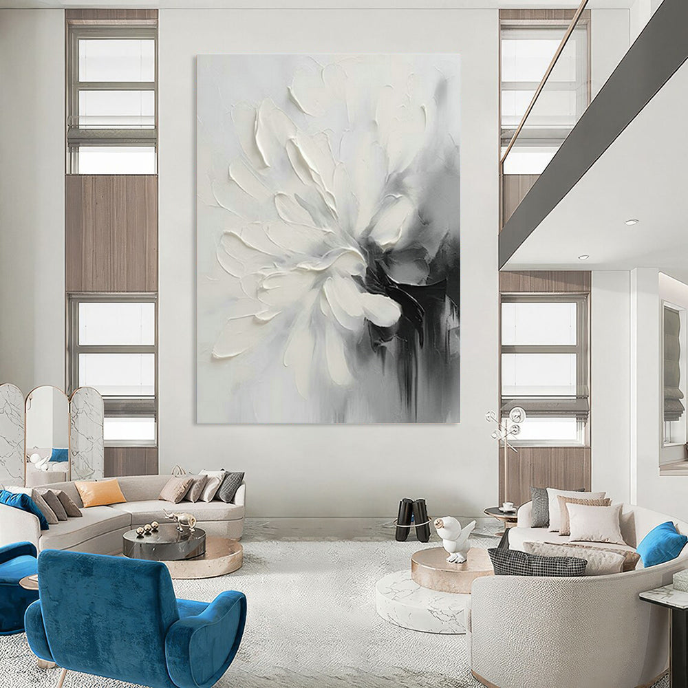 Large Hand-Painted Abstract Art for Cottage Bedroom & Hallway DLZ1647
