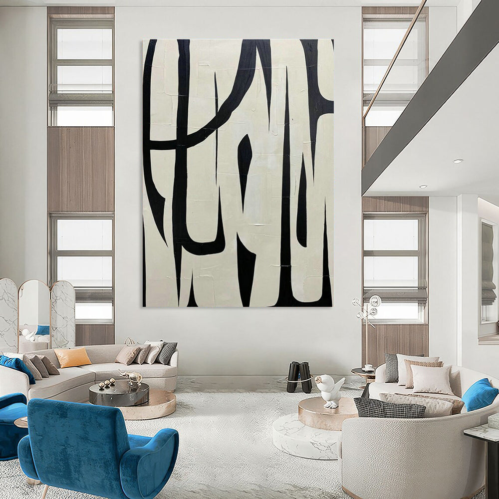 Big, Made - to - Order Handmade Abstract Canvas for Office & Hallway DLZ2038