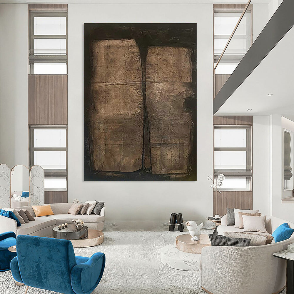 Hand - Painted Abstract Murals for Hallway Skylight Wells & Entryway Mudroom Lockers DLZ0869