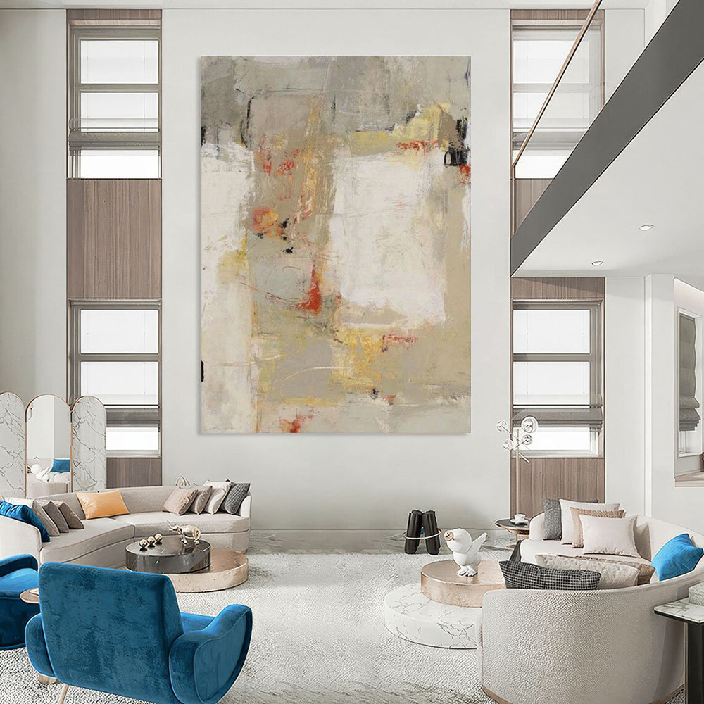 Oversized Tailored Handmade Abstract Canvas for Cottage and Bedroom DLZ2150