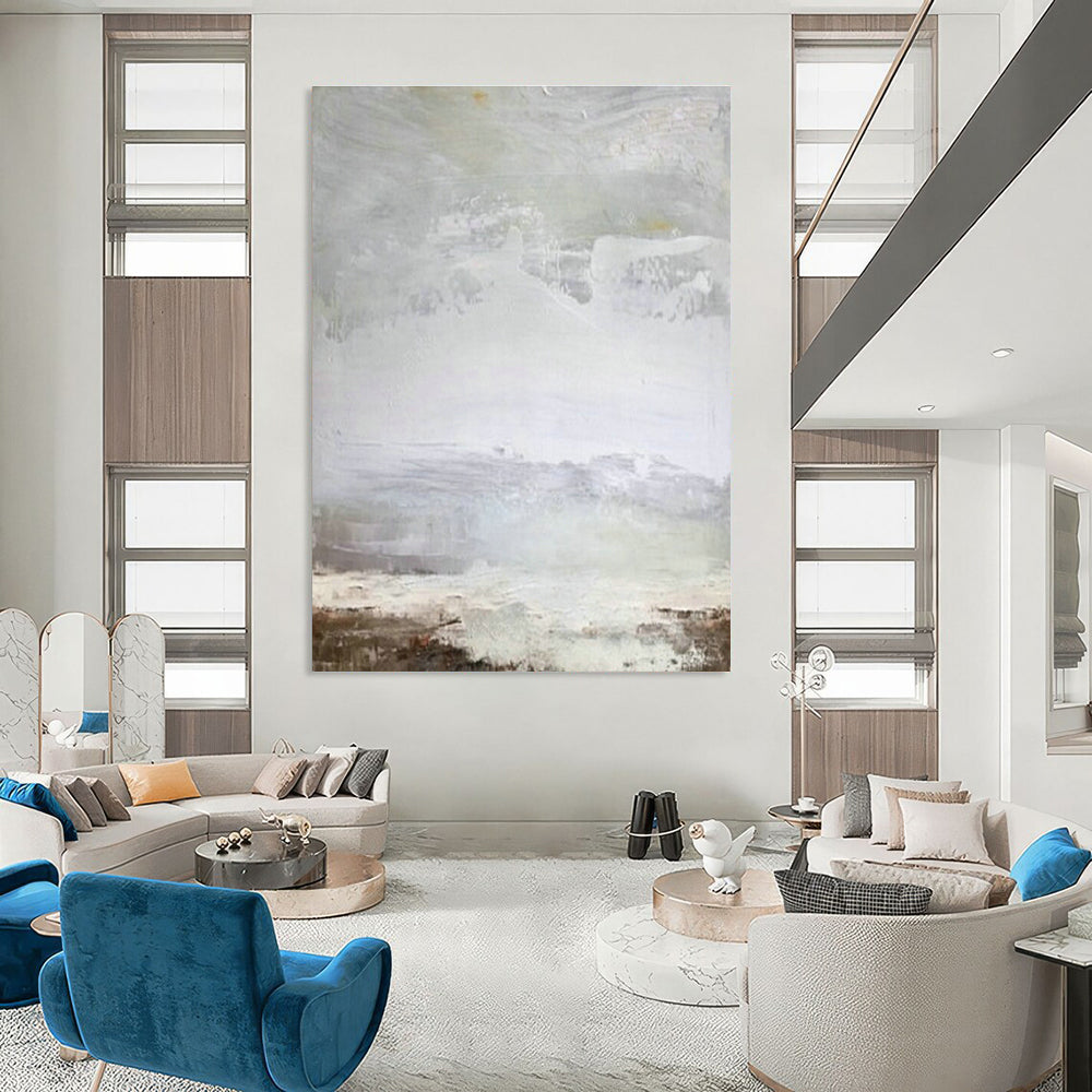 Extra - Big, Custom - Designed Hand Painted Abstract Artwork for Office & Dining Room DLZ2057