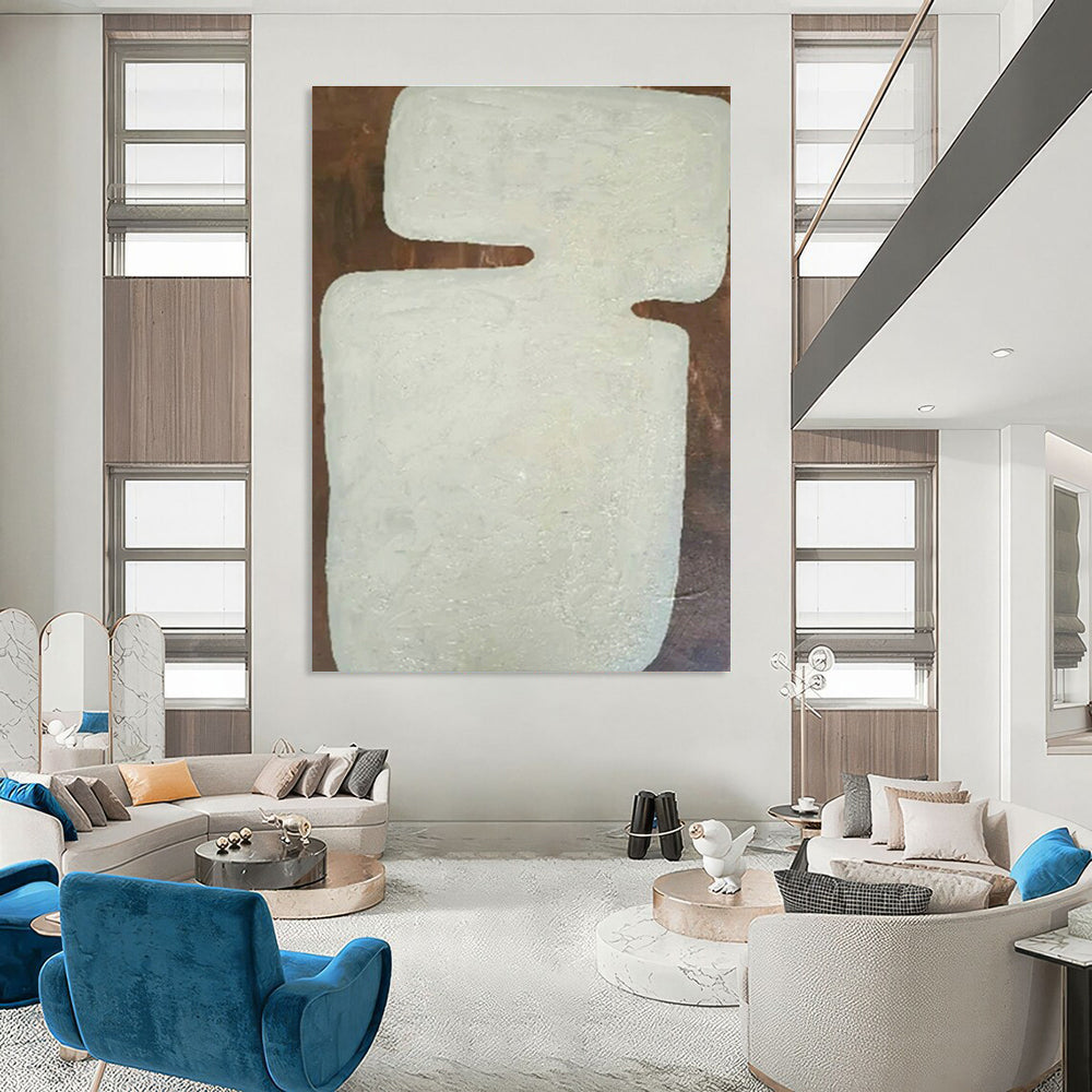 Oversized Custom Handmade Abstract Painting for Bedroom Wardrobe Interior Doors and Hallway Linen Closet Shelves DLZ1897