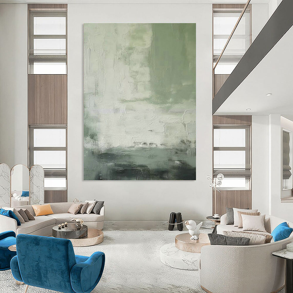 Abstract Hand - Painted Art for Entryway Grand Staircases & Office Boardroom Walls DLZ0835