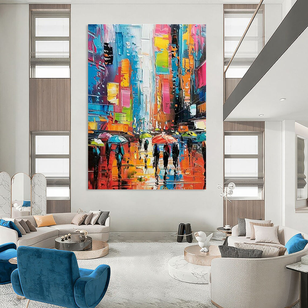 Customization of Large - sized Hand - Painted Abstract Paintings for Entryway, Showcase Artistic Elegance DLZ0362