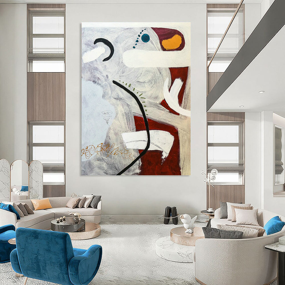 Enormous - Sized Tailored Abstract Wall Art for Living Room & Hallway DLZ1115