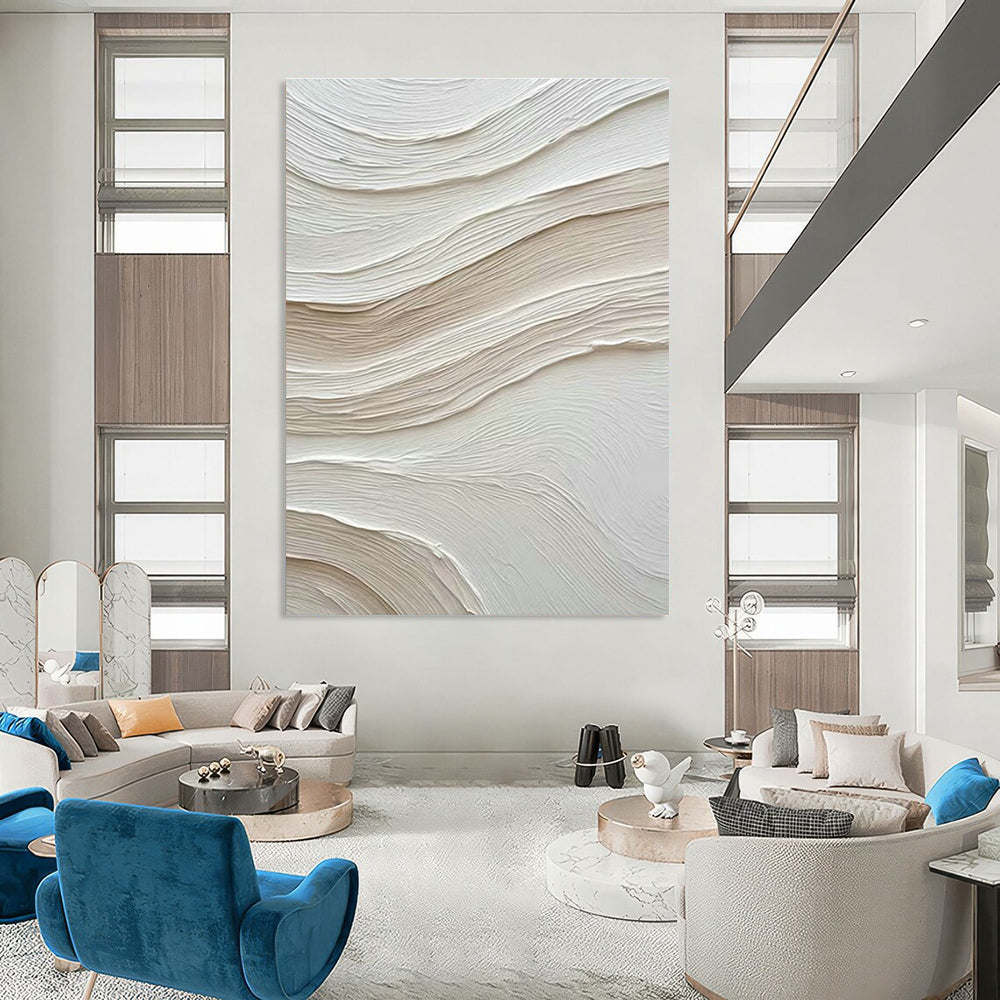 Handmade Abstract Wall Art for Cottage Office and Dining Room DLZ1599