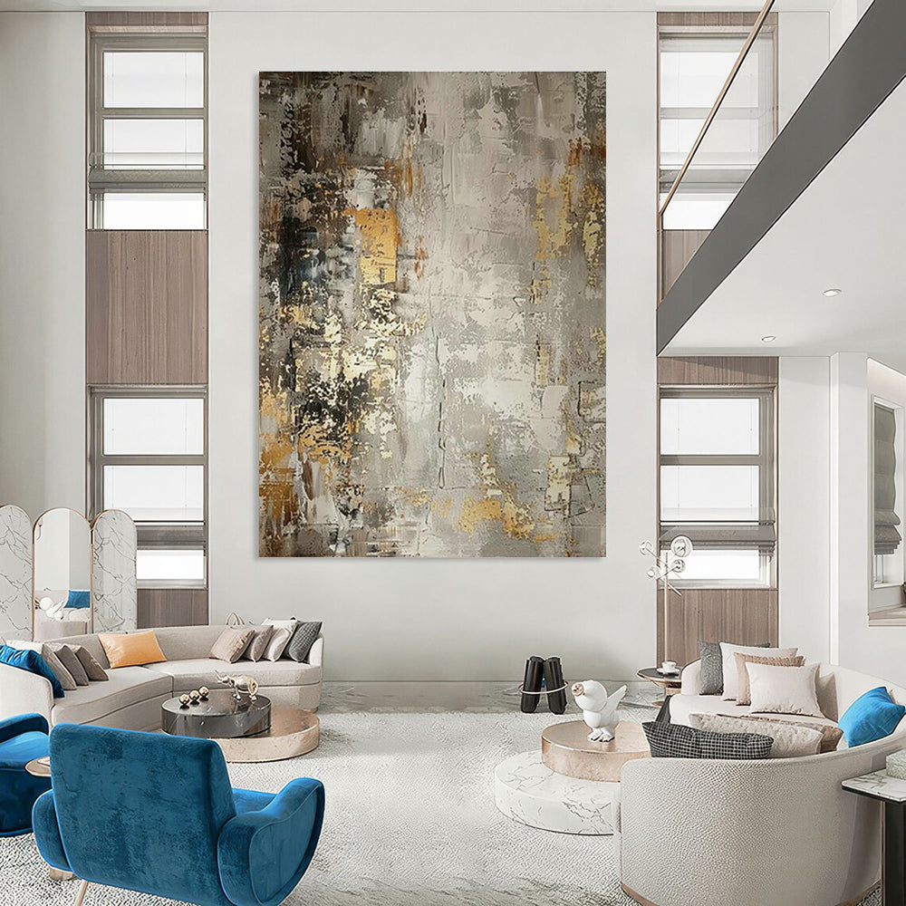 Must-Have for Studies: Large-Scale Custom Hand-Painted Abstract Art Masterpiece  DLZ0123