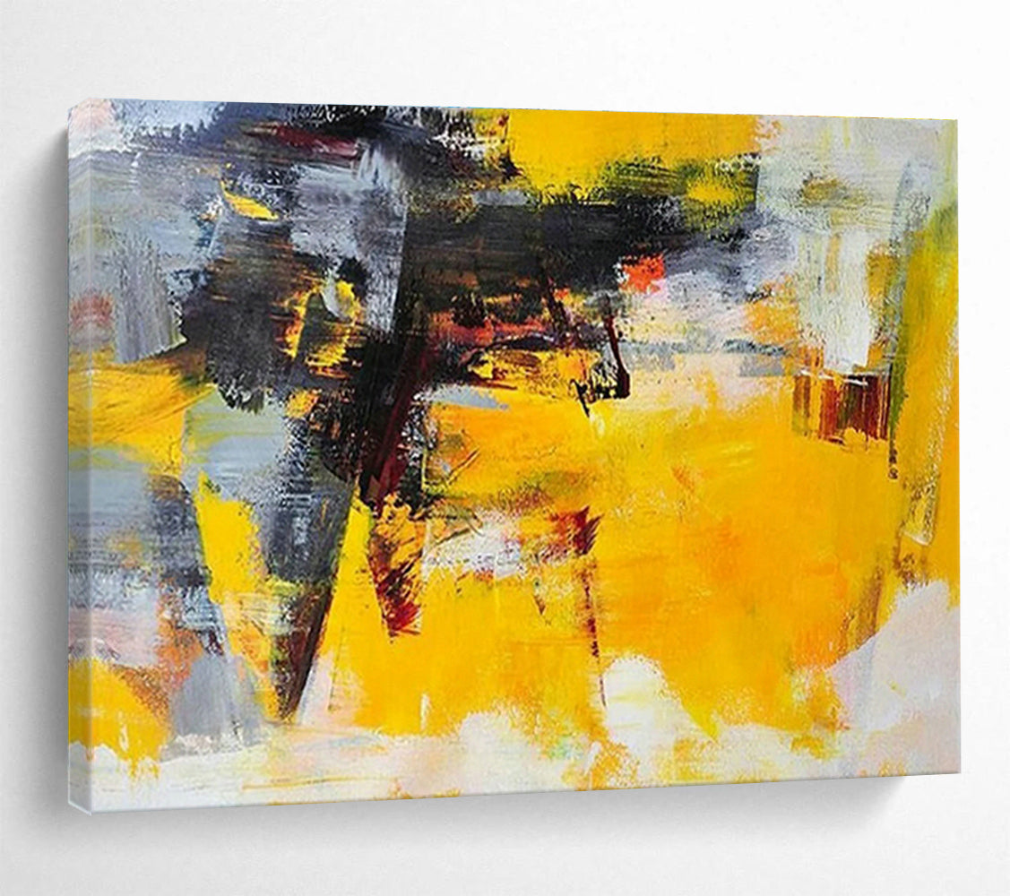 Customized Large Abstract Hand Painting for Airship Hangar Maintenance Area DLZ2813