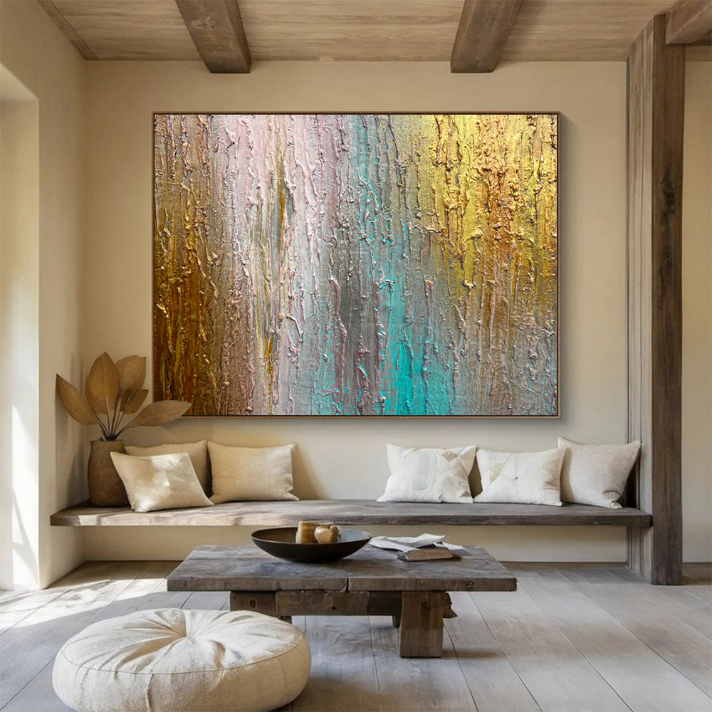 Gigantic Customizable Handmade Abstract Wall Art for Ski Lodge Lobbies DLZ3300