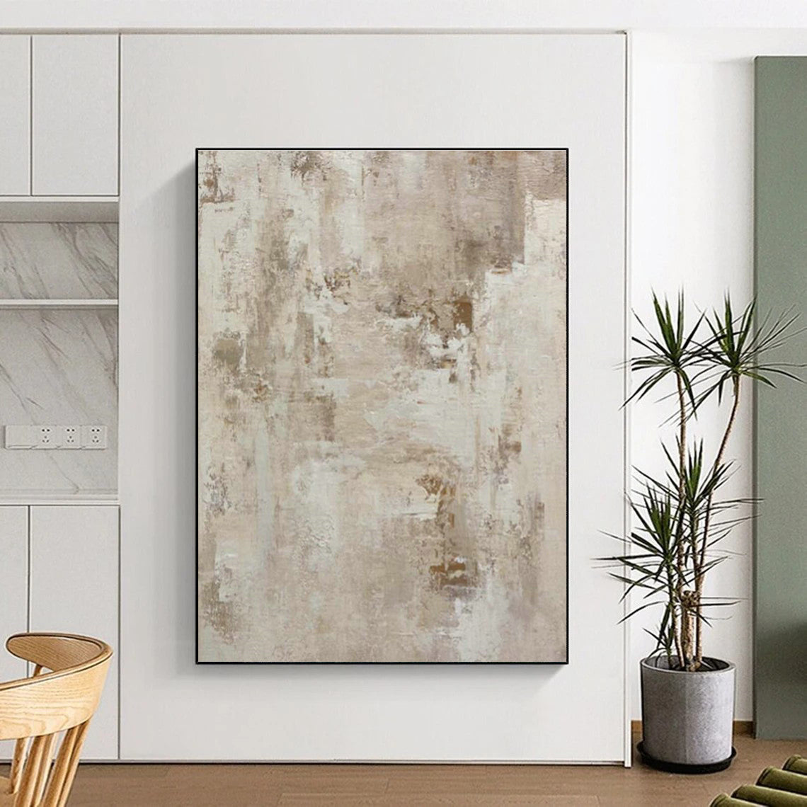 Immense Large-Scale Custom Hand-Painted Abstract Artwork - Rustic Beauty for Country Inns  DLZ0245