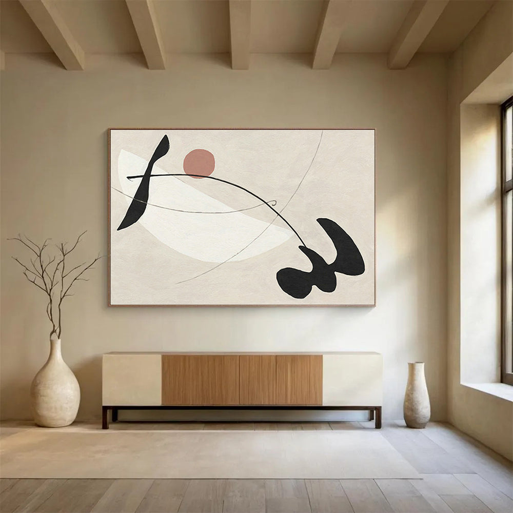 Customized Large Abstract Hand Painting for Underwater Noise Pollution Impact Assessment and Mitigation Project DLZ3122