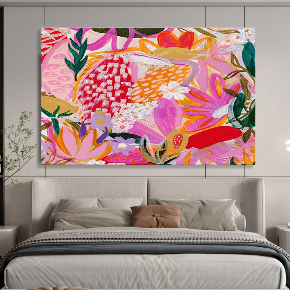 Oversized Custom Hand-Painted Abstract Art for Antarctic Sea Ice Albedo Research Base DLZ3092