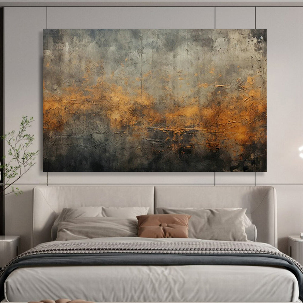 Large Custom Abstract Hand-Painted Art for Pottery Studio DLZ2753
