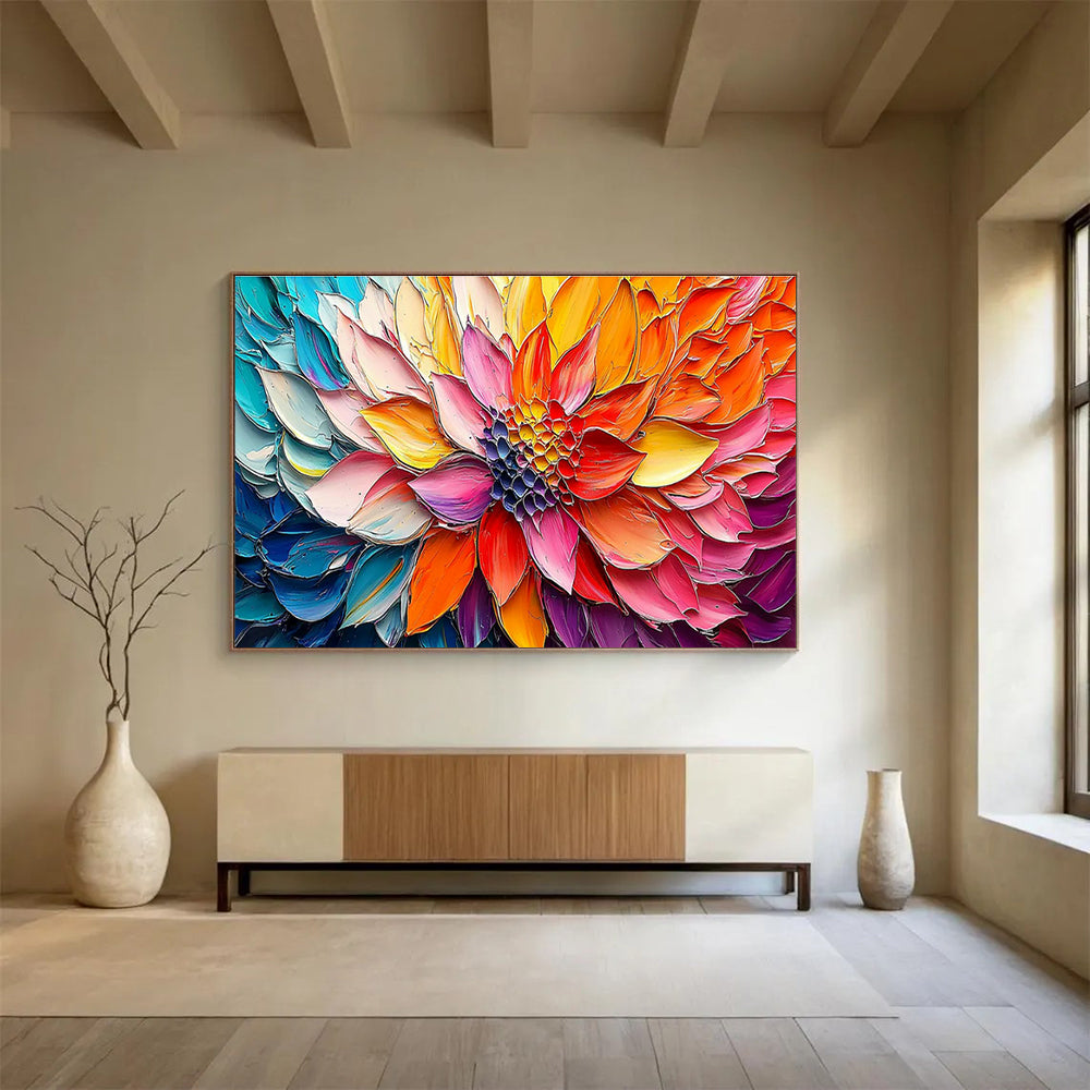 Customizable Extra Large Hand-Painted Abstract Painting for Living Room DLZ3250
