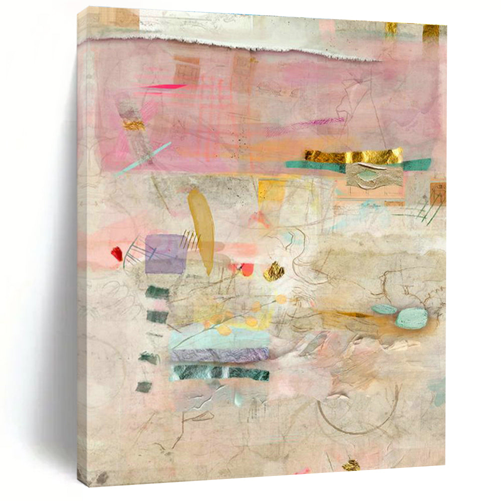 Large-Scale Custom Hand-Painted Abstract Painting - Agile Art Decoration for Dance Studios  DLZ0146