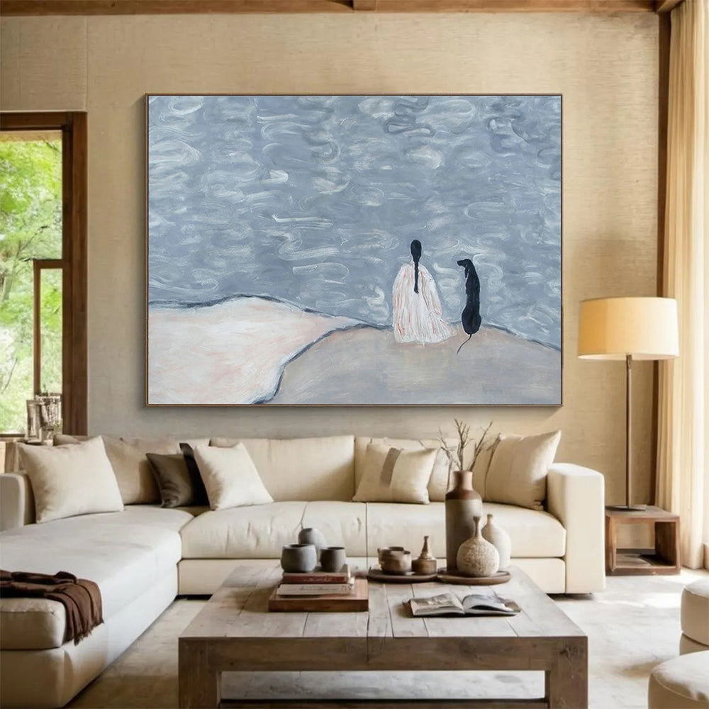 Custom-Made Giant Abstract Hand Painting for Riverboat Casino Grand Ballroom DLZ2807