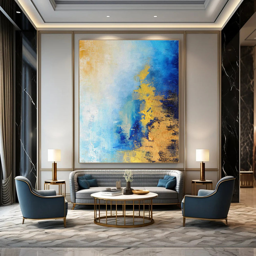 Colossal Custom Hand-Painted Abstract Art for Leather Craft Studios  DLZ0017