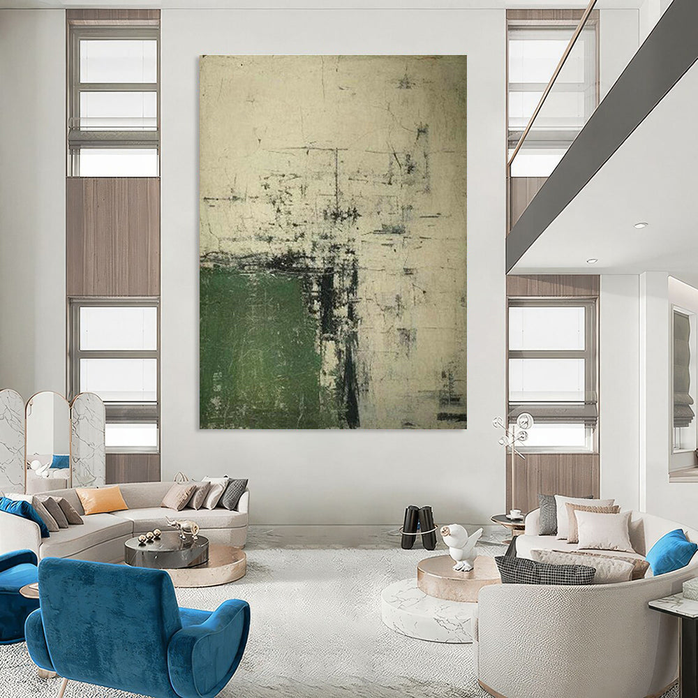Enormous Custom Hand-Painted Abstract Painting - Artistic Flair for Hat-Making Studios  DLZ0262
