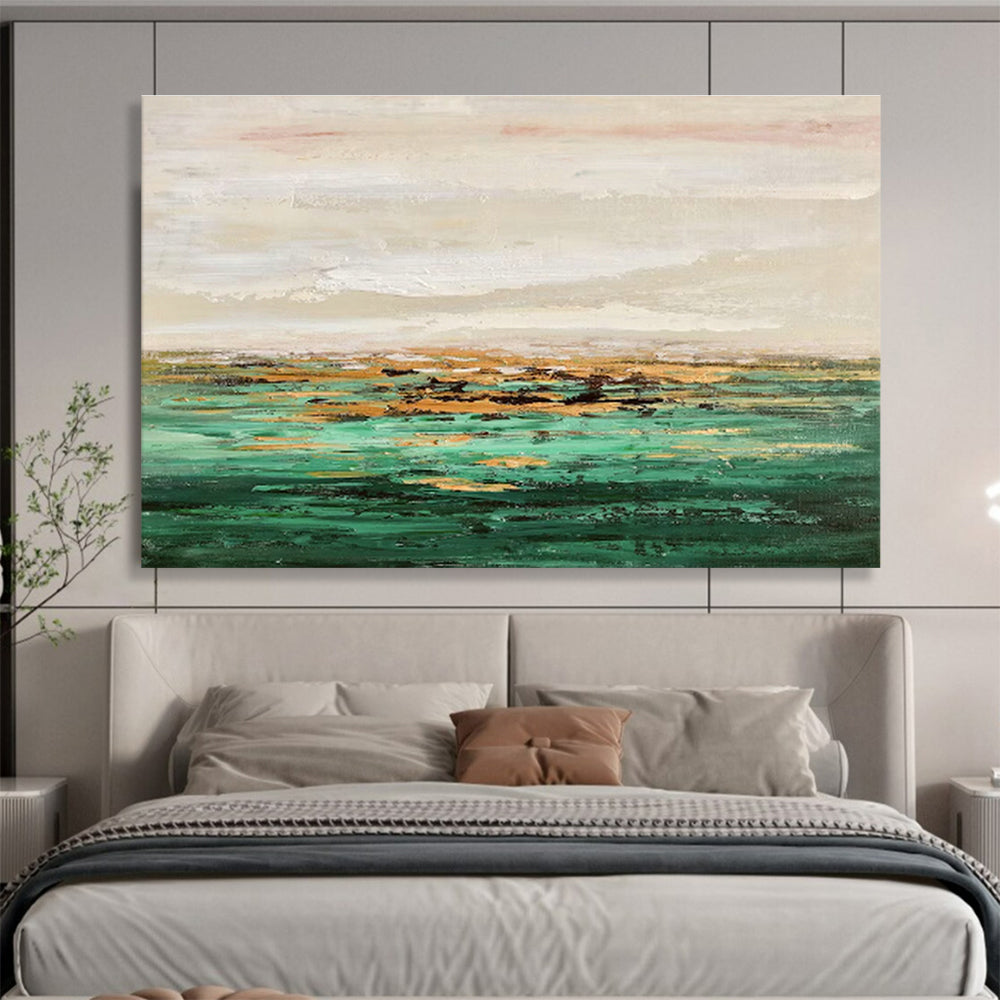 Large Custom Abstract Hand-Painted Art for Urban Vertical Farming Pest Management Research Institute DLZ3032